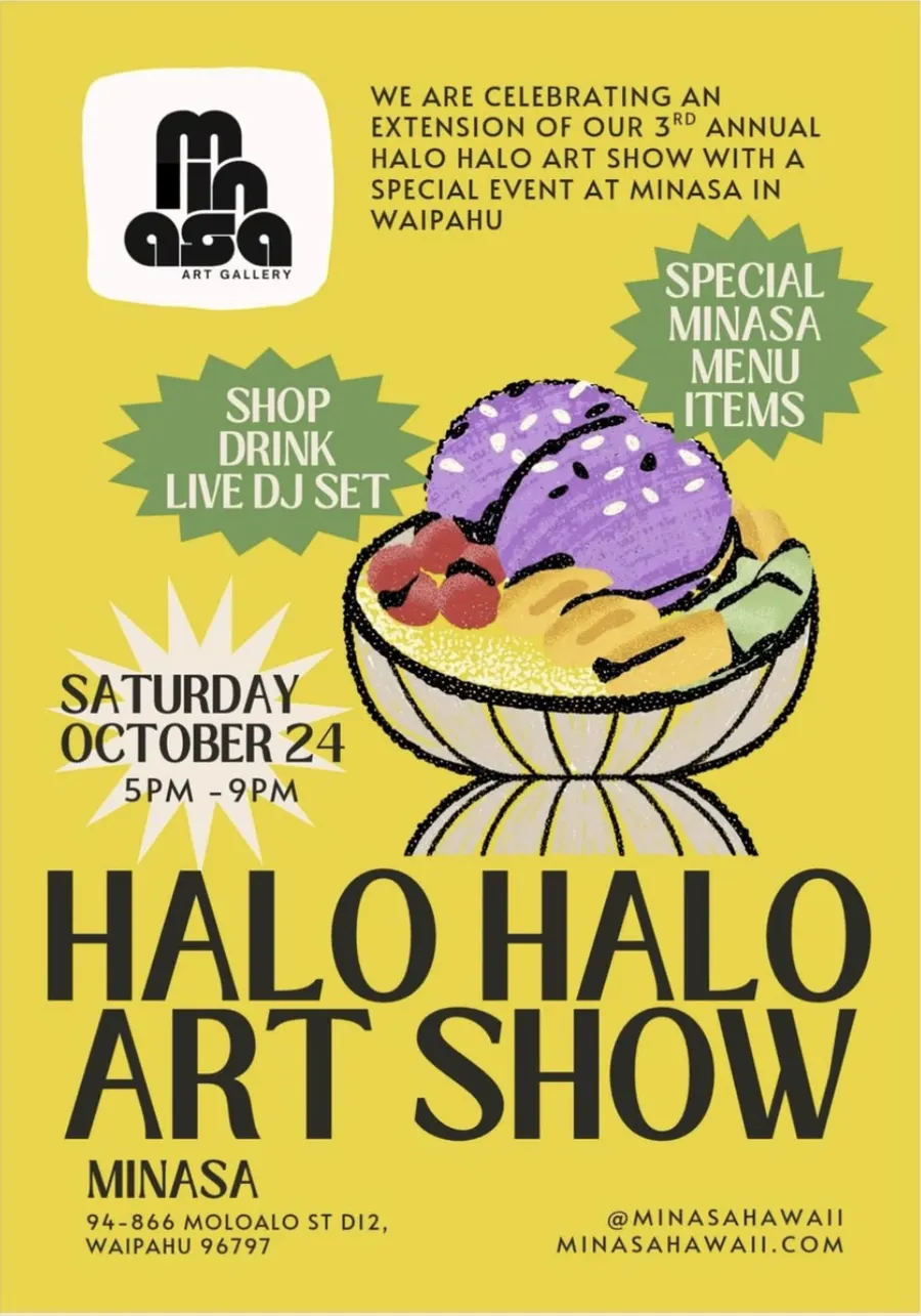 Halo Halo Art Show flyer