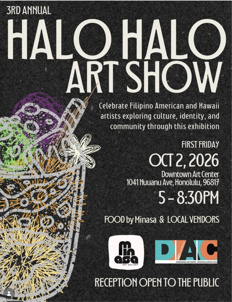 3rd Annual Halo Halo Art Show flyer